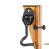 BXUYAOXMC Eye Hook Latch Black Stainless Steel Door Lock-2
