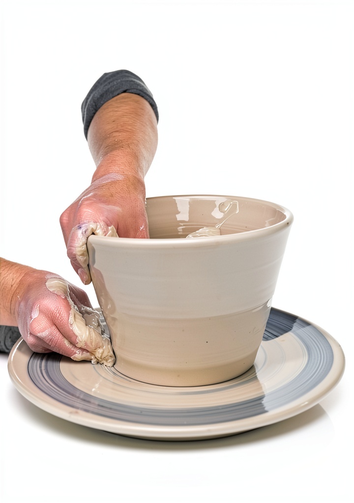 'Kindle book open to a pottery guide page'