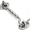 Abaodam Stainless Steel Hook Latch Windproof Security Silver-0