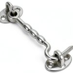 Abaodam Stainless Steel Hook Latch Windproof Security Silver-0
