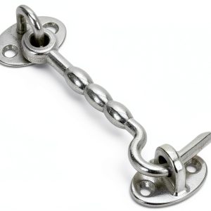 Abaodam Stainless Steel Hook Latch Windproof Security Silver-0