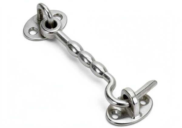 Abaodam Stainless Steel Hook Latch Windproof Security Silver-0