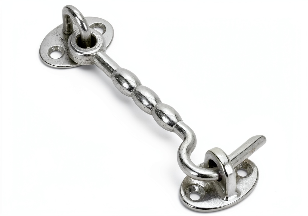 Abaodam hook latch installed on a barn door