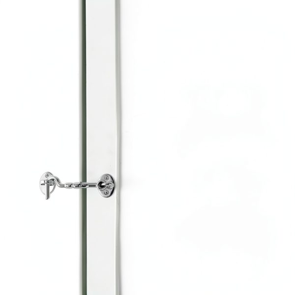 Abaodam Stainless Steel Hook Latch Windproof Security Silver-4