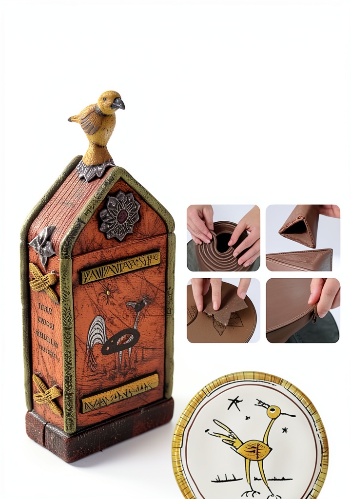 'Antique Pottery Kindle Book open on a tablet showing ceramic illustrations'