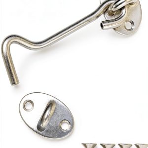 Quacc Stainless Steel Hook Latch Secure Durable Door Lock-0