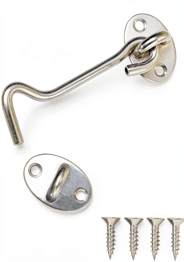 Quacc Stainless Steel Hook Latch Secure Durable Door Lock-0