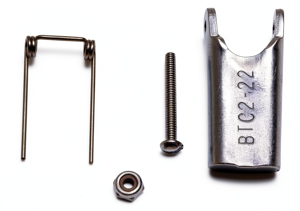 Campbell hook latch installed on an industrial hook