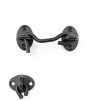 BXUYAOXMC Eye Hook Latch Black Stainless Steel Door Lock-1