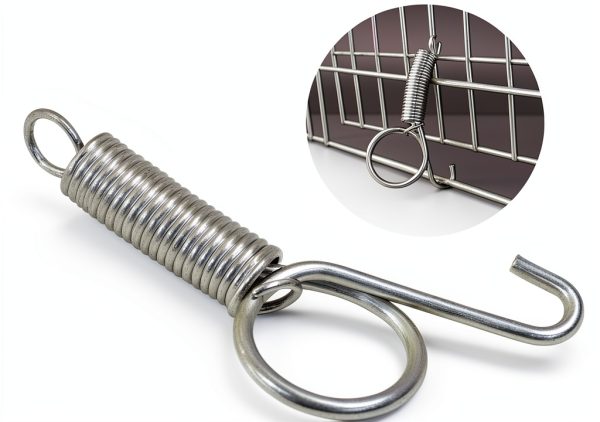 PHITUODA Spring Latch Hooks Galvanized Steel Pet Cage-4
