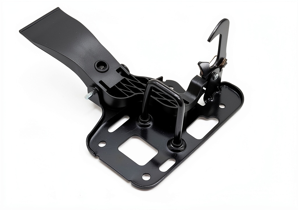 Installing Yunnergo Hook Latch Engine Hood Release Lock Safety Catch on a wooden workbench