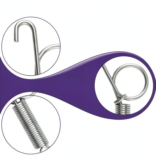 SATUY Spring Latch Hook Pet Cage Door Secure Galvanized-3