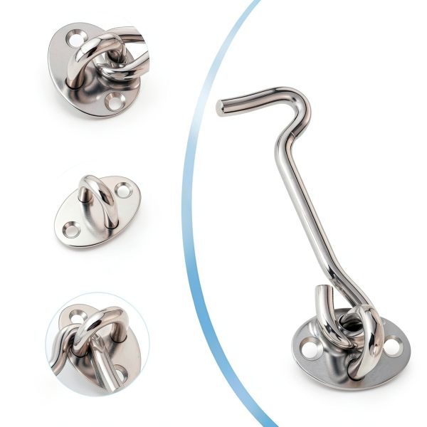 Styquenzer Hook and Eye Latch Stainless Steel Heavy Duty-4