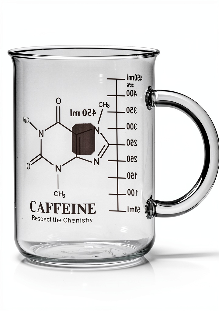 Homazing Science Mug filled with coffee on a kitchen counter