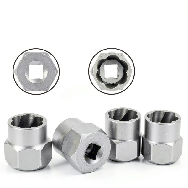 Bolt Extractor Kit,14 Piece Impact-Grade CR-MO Steel Nut Remover Set, 3/8" Drive Socket for Removing Frozen/Rusted/Rounded Bolts & Lug Nuts (Sizes 8-19mm),Automotive & Machinery Repair-2