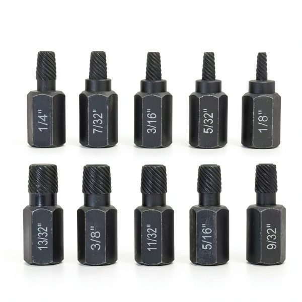 10-Piece Screw Extractor Set for Damaged and Stripped Screws, Alloy Steel Bolt Extractor for Household and Professional Use-1