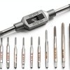 Micro Taps Bit 10pcs HSS Mini Metric Thread Tap Set by Saipe-0