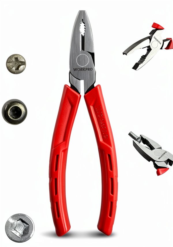 WORKPRO 6.5" Linesman S Screw Extractor Pliers – Chrome Vanadium-0