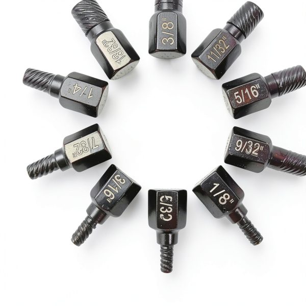 10-Piece Screw Extractor Set for Damaged and Stripped Screws, Alloy Steel Bolt Extractor for Household and Professional Use-4