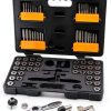 GEARWRENCH 77 Piece SAE/Metric Ratcheting Tap and Die Set -3887-2