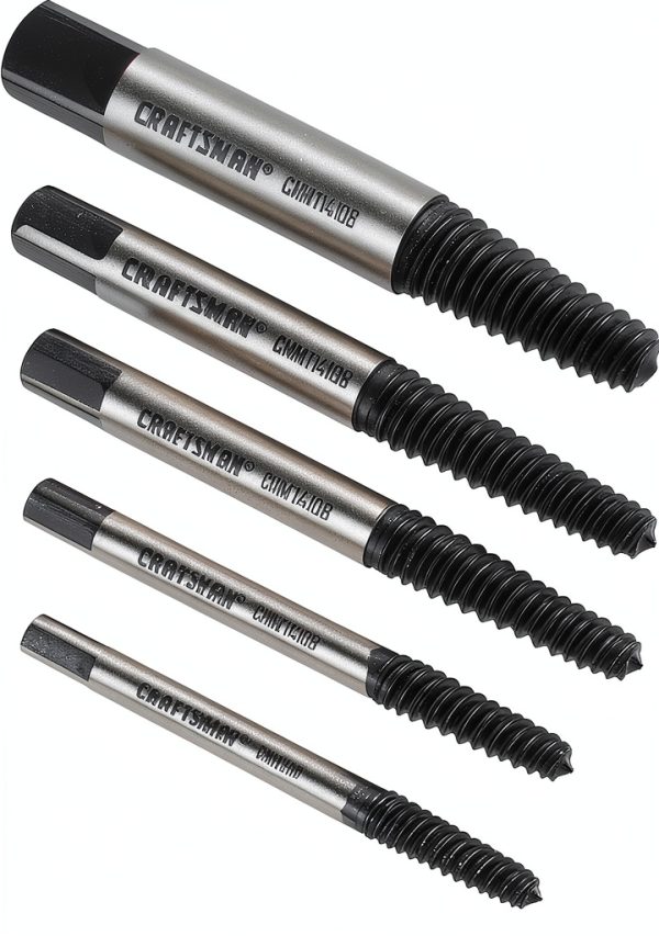 Spiral Screw Extractor CRAFTSMAN CMMT14108 Silver Tap Extractor Set-0