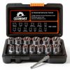 Bolt Extractor 13Pcs Set with 3/8" Adapter by Coobeast Black-0