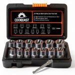 Bolt Extractor 13Pcs Set with 3/8" Adapter by Coobeast Black-0