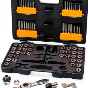 GEARWRENCH 77 Piece SAE/Metric Ratcheting Tap and Die Set -3887-0